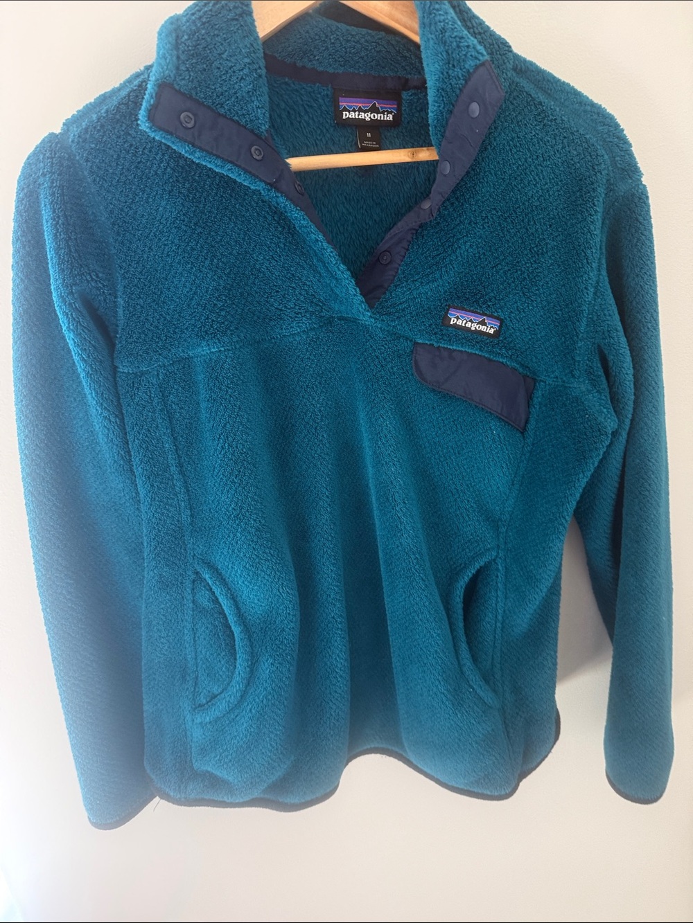 Patagonia Teal Snap-T Fleece Pullover
